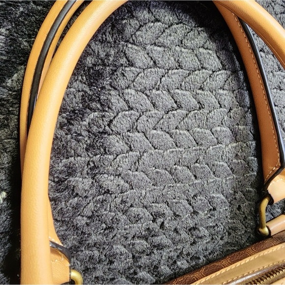 Celine Macadam Boston Bag PVC Coated Canvas Leather Authentic. - Picture 12 of 16